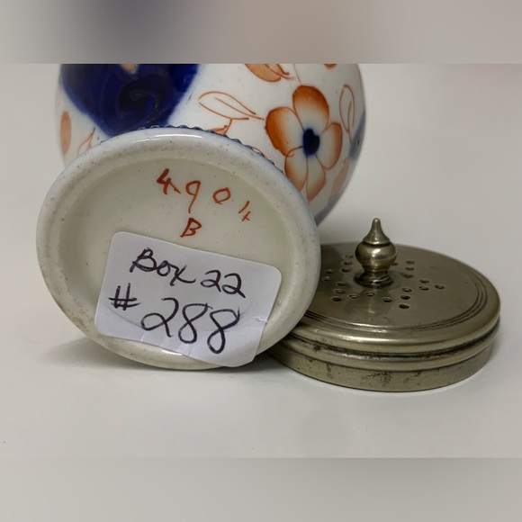 19th Century Antique EPNS Gaudy Welsh Unrecorded Pattern Sterling Lid Salt Shake - Picture 10 of 14